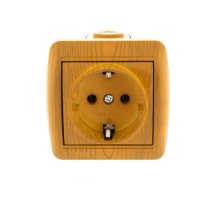 Розетка с/з Lezard Nata 710-0700-122