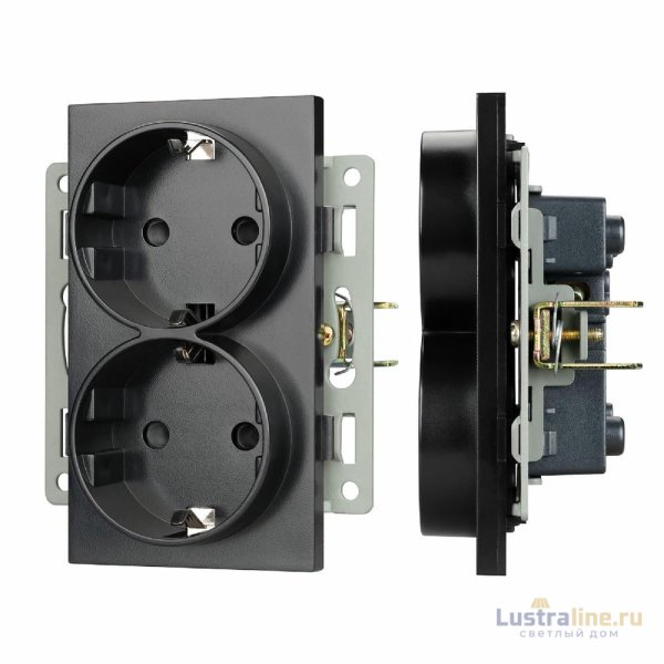 Механизм электрической розетки Arlight SCT-MEUD-PL-BK (250V, 16A) 043765