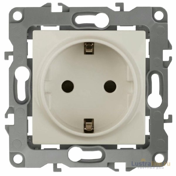Розетка ЭРА 12 2P E Schuko 16A 250V 12-2101-02 Б0014676
