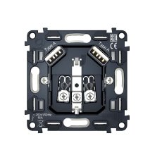 Механизм розетки с/з на винтовых зажимах Ambrella Volt Quant VM155