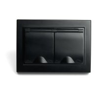 Розетка 2-местная с/з с крышкой Stekker Эрна PST16-9015-03 49138 Розетка 2-местная с/з с крышкой Stekker Эрна PST16-9015-03 49138