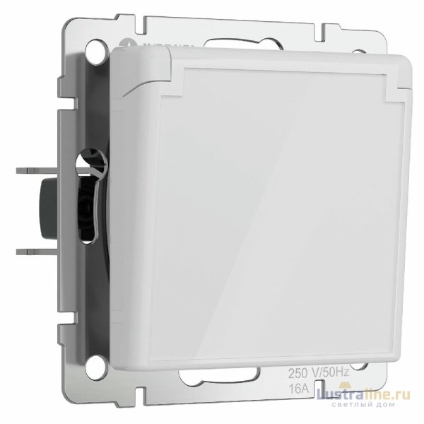Розетка с заземлением, крышкой и шторками Werkel 4690389197338 W1171241 a064013