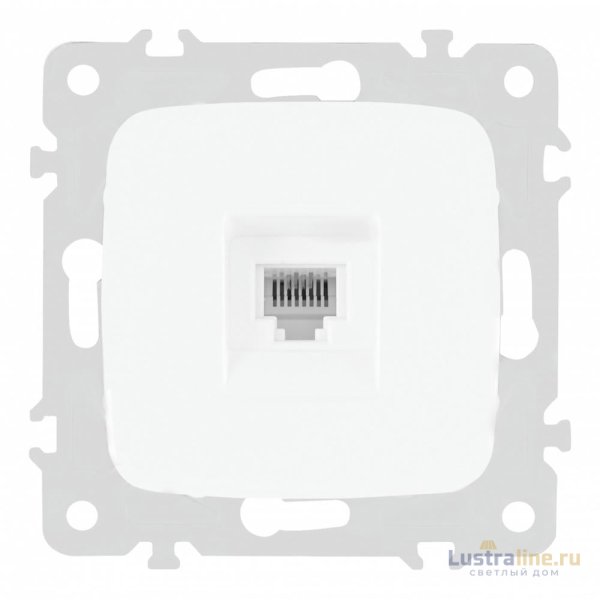 Розетка телефонная RJ11 Arte Milano 205.51-1.white