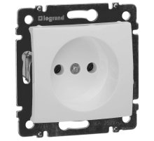 Розетка 2К Legrand Valena 16A 250V б/з винтовой зажим белая 774416