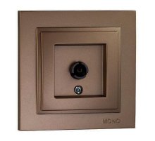 Розетка TV концевая с экраном Mono Electric Despina бронза 102-232305-138 Розетка TV концевая с экраном Mono Electric Despina бронза 102-232305-138