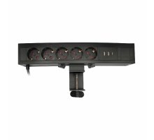 Блок розеток LE4 (5 секции 2 USB + 1 type-C беспроводная зарядка) Mebax 00-00002875