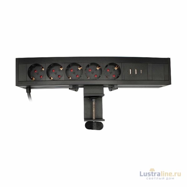 Блок розеток LE4 (5 секции 2 USB + 1 type-C беспроводная зарядка) Mebax 00-00002875