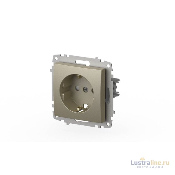 Розетка с заземлением и защитой от детей ELBI Zena Vega 609-011400-243