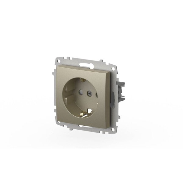 Розетка с заземлением и защитой от детей ELBI Zena Vega 609-011400-243