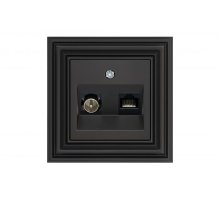 Розетка телевизионная и компьютерная (TV+Rj45) Liregus Epsilon 29-234