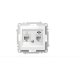 Розетка компьютерная + TF. (Cat 6) ELBI Zena Vega 609-015600-249