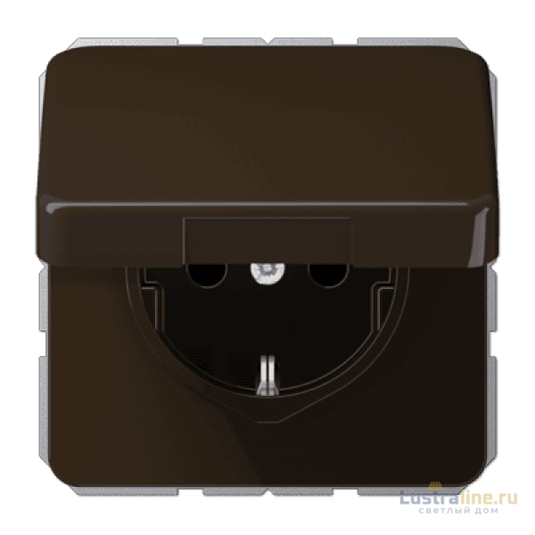Розетка штепсельная Schuko Jung CD1520BFKLBR