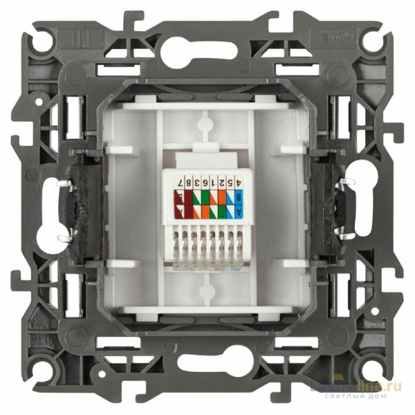 Розетка компьютерная RJ45 Эра 12-3107-01М Б0065712
