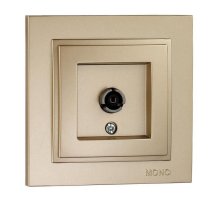 Розетка TV проходная универсальная Mono Electric Despina титан 102-222205-137