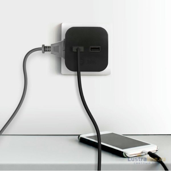 Разветвитель электрический Эра SP-2-USB-B Б0049535