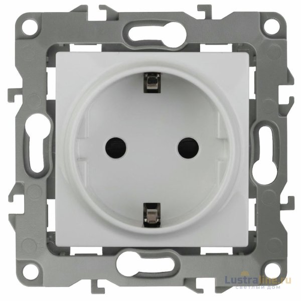 Розетка 2P+E Schuko Эра 12-2101-01 Б0014675