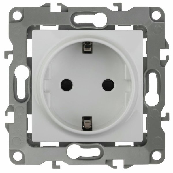 Розетка 2P+E Schuko Эра 12-2101-01 Б0014675