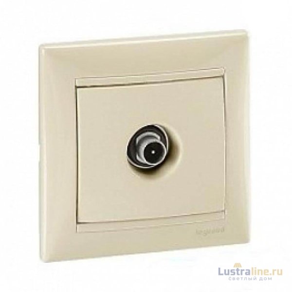Розетка TV оконечная Legrand Valena белая 774430
