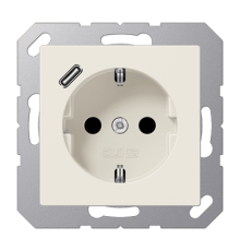 Розетка 2K+З USB Typ C Jung A1520-18C
