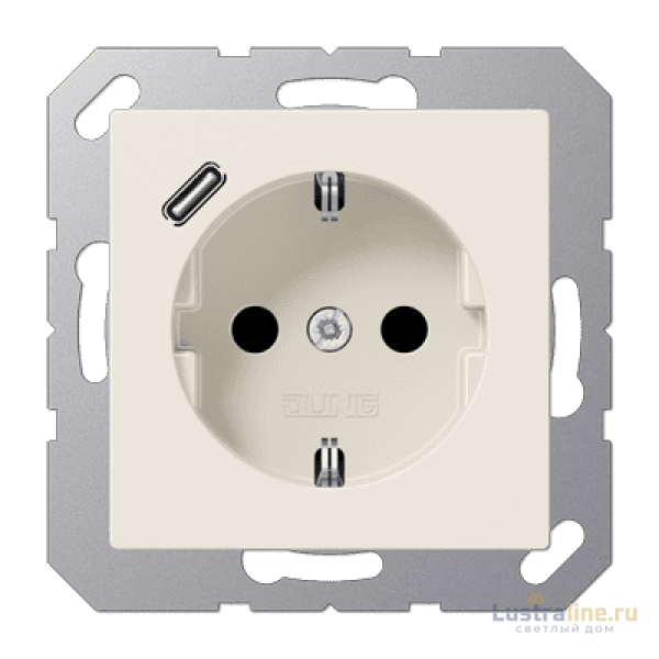 Розетка 2K+З USB Typ C Jung A1520-18C