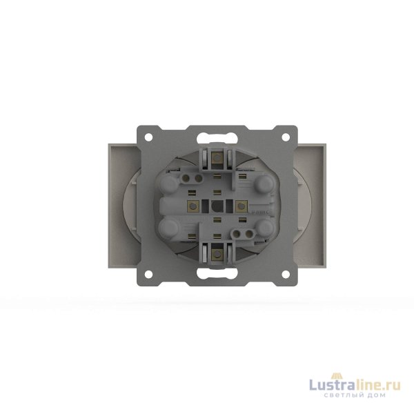 Розетка двухместная без заземления ELBI Zena Vega 609-010200-908