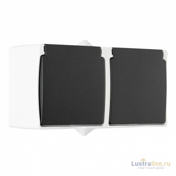 Розетка двойная с заземлением Arte Milano 309.40-2.grey