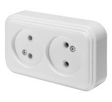 Розетка 2-местная Stekker PST16-30-20 (RA 16-237-Б) 39693