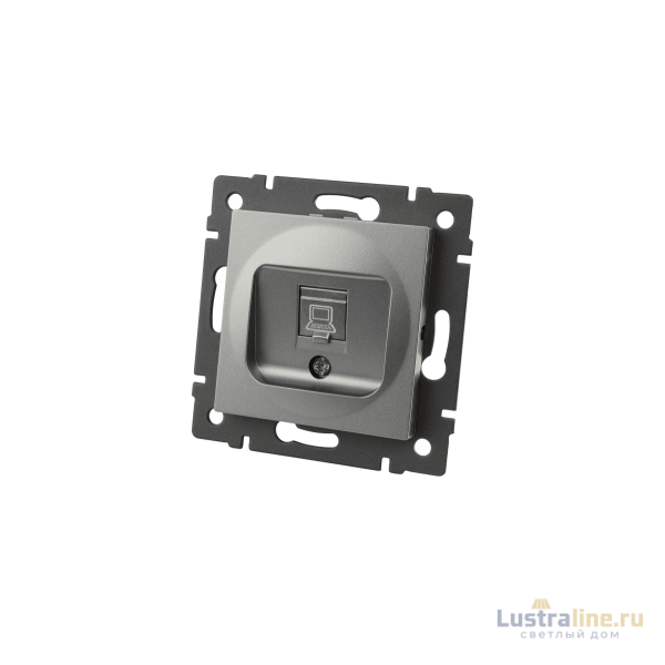 Механизм компьютерной розетки Arlight SCT-MPC1-PL-GR-V (RJ-45, CAT6) 049848