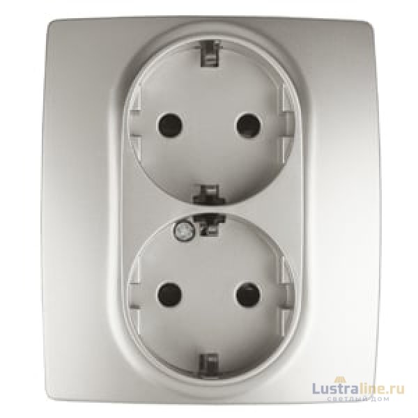 Розетка 2X2P+E Schuko со шторками Эра 12-2104-15 Б0019334
