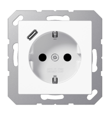 Розетка 2K+З USB Typ C Jung A1520-18CWW