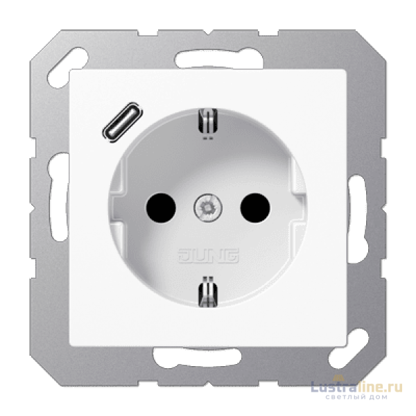Розетка 2K+З USB Typ C Jung A1520-18CWW