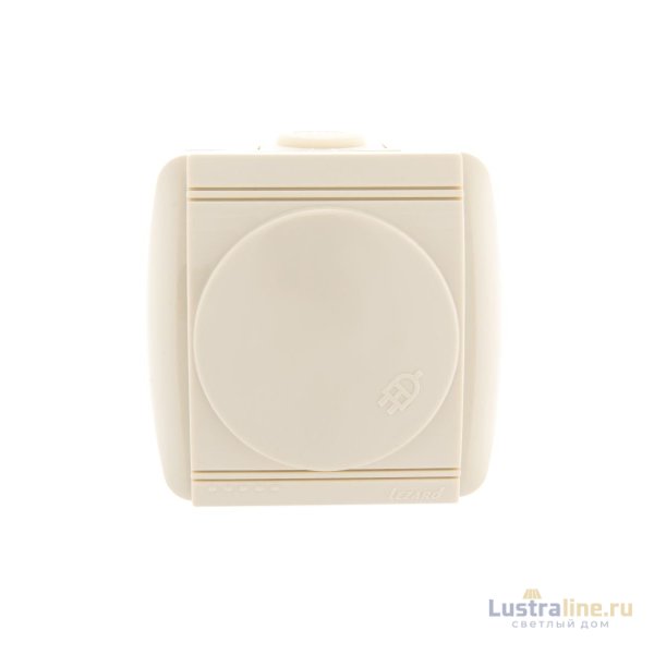 Розетка с/з с крышкой Lezard Nata 710-0300-123