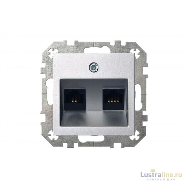 Розетка телефонная и компьютерная (RJ11+RJ45) Liregus Epsilon 28-185