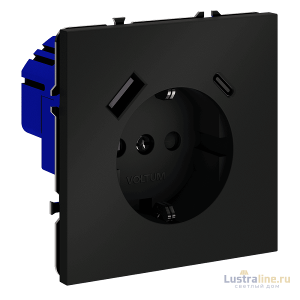 Розетка с USB, A+C Voltum S70 VLS040508