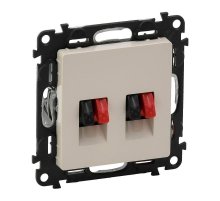 Акустическая розетка двойная Legrand Valena Life слоновая кость 753578