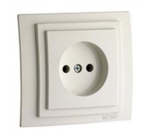 Розетка без земли Mono Electric Despina-Larissa 16А 250В слоновая кость 500-000122-116