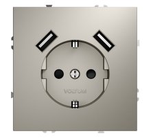 Розетка с USB, А+А Voltum S70 VLS040403