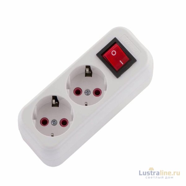 Колодка с/з с выключателем Lezard Lila 720-0200-202