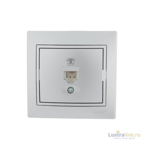 Розетка телефонная евро Lezard Mira 701-1010-137