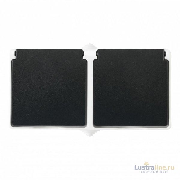 Розетка двойная с заземлением Arte Milano 309.40-2.grey