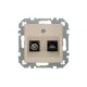 Розетка TV RJ45 Liregus Retro 29-135