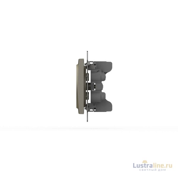 Розетка двухместная без заземления ELBI Zena Vega 609-011400-908 Розетка двухместная без заземления ELBI Zena Vega 609-011400-908