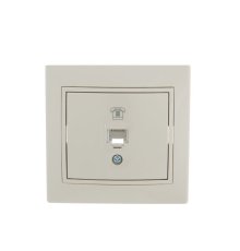 Розетка телефонная евро Lezard Mira 701-0303-137