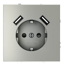 Розетка с USB, А+А Voltum S70 VLS040405