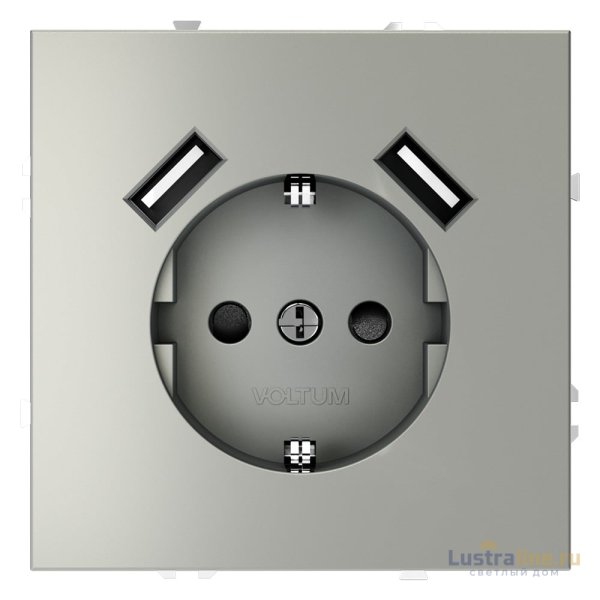 Розетка с USB, А+А Voltum S70 VLS040405