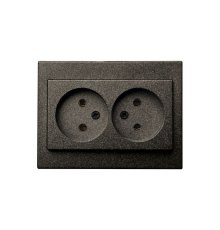 Розетка двухместная Liregus Epsilon 28-1152