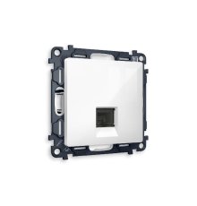 Комплект механизма телефонной розетки RJ-11(4P4C) со шторкой Ambrella Volt Alfa MA112030