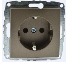 Розетка с заземлением Mono Electric Despina-Larissa 16А 250В бронза 500-002321-117 Розетка с заземлением Mono Electric Despina-Larissa 16А 250В бронза 500-002321-117