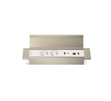 Блок розеток 41P (2 секции, USB + type C + RJ45 + HDMI) Mebax 00-00002596