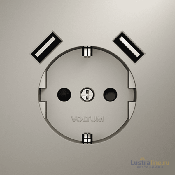 Розетка с USB, А+А Voltum S70 VLS040403